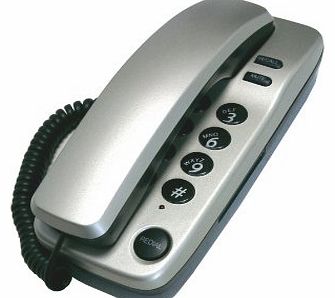 Geemarc Marbella Gondola Style Corded Telephone - Silver- UK Version