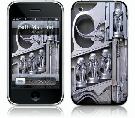 Gelaskins iPhone 3G 2nd Gen GelaSkin Birth Machine by H.R.