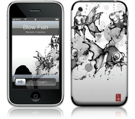 Gelaskins iPhone 3G 2nd Gen GelaSkin Blow Fish by Nanami