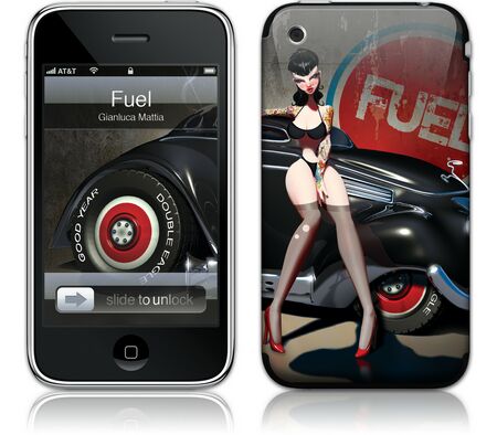 Gelaskins iPhone 3G 2nd Gen GelaSkin Fuel by Gianluca Mattia