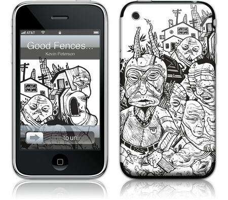 Gelaskins iPhone 3G 2nd Gen GelaSkin Good Fences Make Good