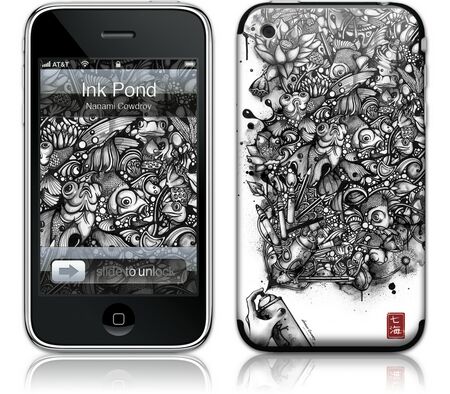 Gelaskins iPhone 3G 2nd Gen GelaSkin Ink Pond by Nanami