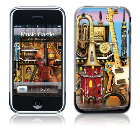 GelaSkins iPhone GelaSkin Music Castle by Colin Thompson