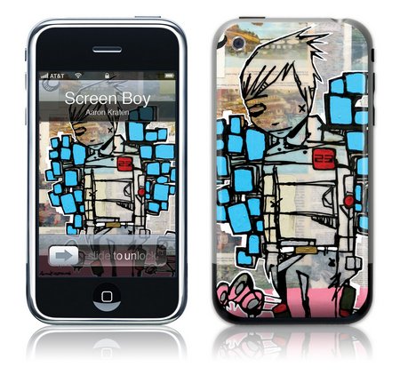 GelaSkins iPhone GelaSkin Screenboy by Aaron Kraten