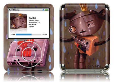 Gelaskins iPod Nano 3rd Gen GelaSkin Cry Bot by Steven Daily