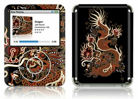 Gelaskins iPod Nano 3rd Gen GelaSkin Dragon by Jeff Wood