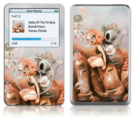 GelaSkins iPod Video GelaSkin Valley of the Tinbots by