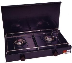 GELERT Double Burner Gas Cooker & Lid