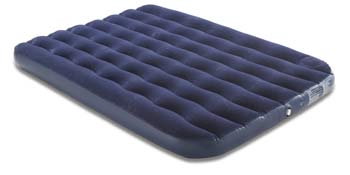 Gelert Double Deluxe Flock Airbed Inc Pump