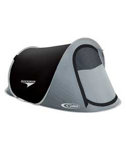 gelert Quickdraw 2 Person Tent - Black/Grey