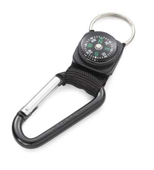 Gelert Snap Hook and Compass Keyring