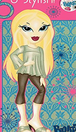 Bratz Chloe 6 and stylish birthday card with badge