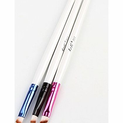 gemsong Quality Elite Angled Eyebrow Brush White Handle Eye Liner Brow Tool