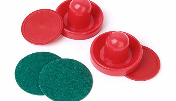 Generic 2 Air Hockey Pushers 2 Pucks Table Hockey Handles