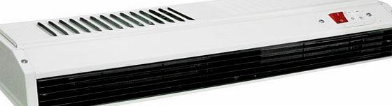 Generic 3kW Screen Heater White Powder Coated