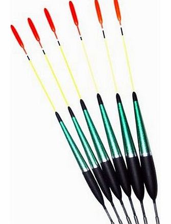 Set of 6 Bulb Tipped Fishing floats