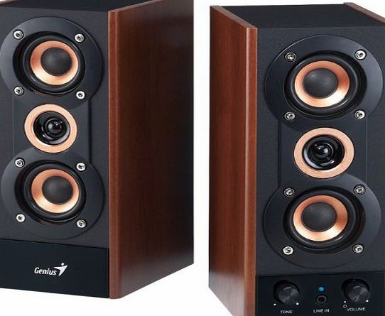 Genius HF-800A 20 W 3 Way Powered Hi-Fi Stereo Speakers