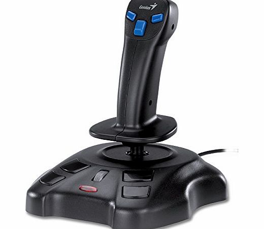 Genius MaxFighter F-17 Joystick mit 8 Tasten/Schubkontrolle (4-polig, USB)