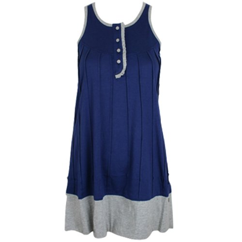 Ladies Gentle Fawn Swing Pleated Dress Twilight