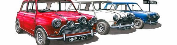 George Morgan Illustration The Italian Job Mini Cooper S Greeting Card A5 size
