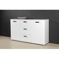 Gyras Triple Sideboard in White High Gloss