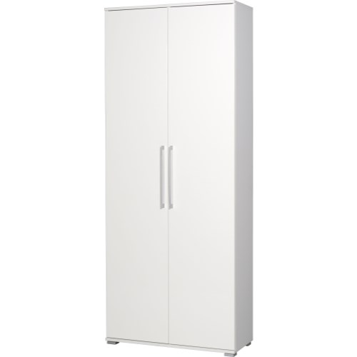 Germania White Shoe Cabinet - 28 Pairs