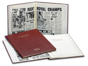 Getting Personal Commemorative Book - Cricket