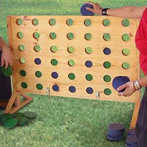 Four In A Row - Wooden Garden Connect 4