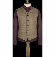 Gibson Gold Puppytooth Waistcoat 40S Gold