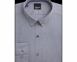 Gibson Plain Silver Shirt 18 Silver Grey