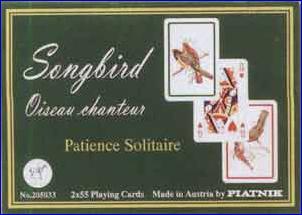 Gibson s Piatnik Patience Playing Cards Songbird