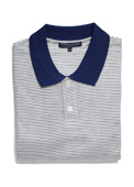 Silk and cotton polo shirt