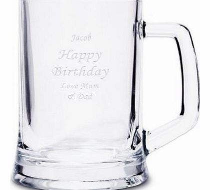 Laser Engraved Personalised Pint Tankard- Great Wedding Gifts