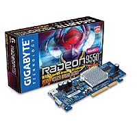 Gigabyte Radeon 9550 128MB 8x AGP TV Out Retail