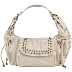 Large Mono Strap Shoulder Bag with Stud Detail