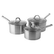 Essentia Stainless Steel 3 pc Pan Set