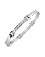 18K White Gold Diamond Link Bracelet