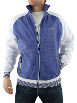 White Lyndon Check Track Top