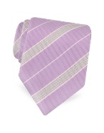 Giorgio Armani Dotted Bands Classic Woven Silk Tie