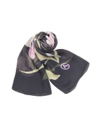 Giorgio Armani Floral Chiffon Silk Stole