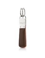 Giorgio Fedon 1919 Dark Brown Calfskin Double-Ring Key Holder