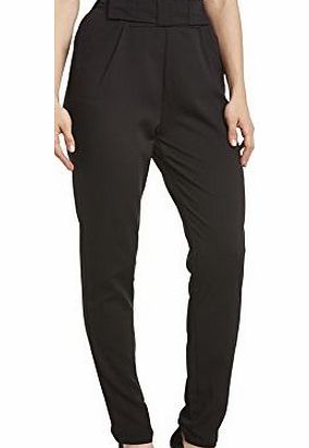 Girls On Film  Womens Slim Drop Crotch Trouser, Black, Size 8