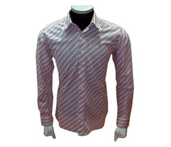 Candy stripe bias cut shirt