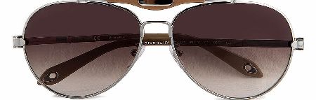 Silver Aviator Sunglasses