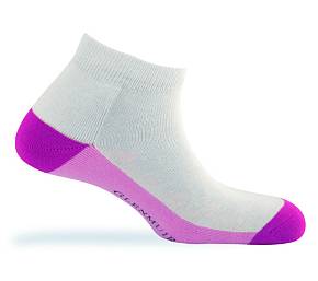 Ladies 2 Pair Glenmuir Camberley Half Cushion Sock With CoolMax White / Navy