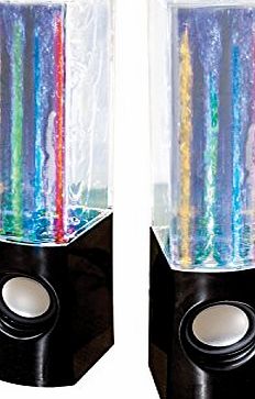 Global Gizmos Benross Dancing Water Speakers, Black