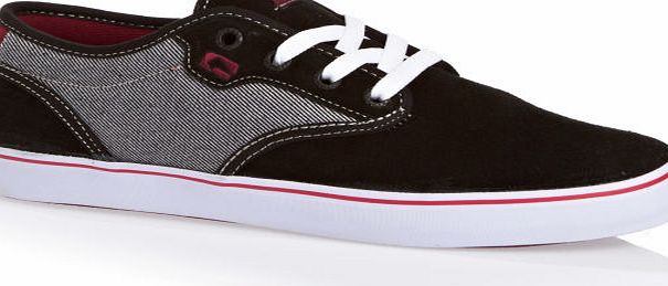 Globe Mens Globe Motley Trainers - Black/ Dark Red