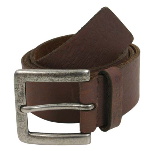 GLOBE Mens GLOBE Woodland Leather Belt Brown