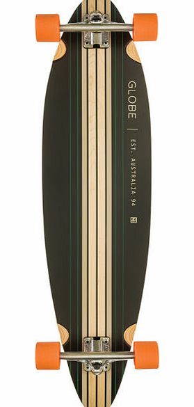 Globe Pinner Longboard Black/Sea Port/Orange -