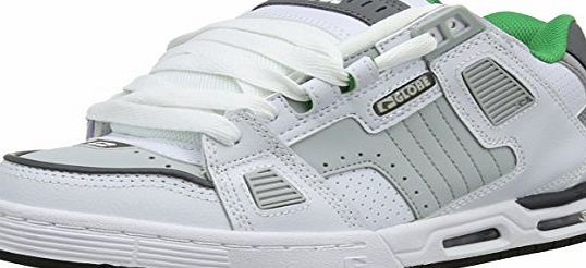 Globe Sabre, Men Skateboarding Shoes, White (White/Grey/Green), 11 UK (46 EU)